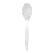 Load image into Gallery viewer, Clear Plastic Reusable 15cm Spoons (Pack of 50)
