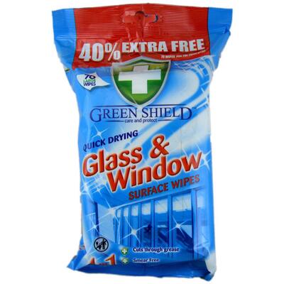 Window & Glass Surface Large Wipes (Pack of 70)