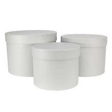 Load image into Gallery viewer, Grey Round Hat Box (Set of 3 boxes)
