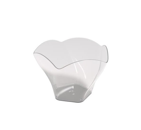 90ml Rose Shaped Plastic Reusable Dessert Bowls (Pack of 25pcs)