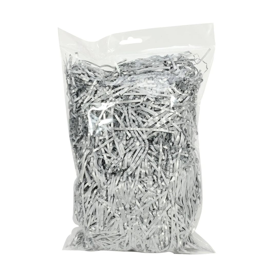 Metallic Silver Shredded Tissue Paper (100g)