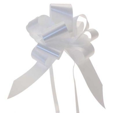 White 50mm Pull Bows (Box of 20)