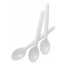 Load image into Gallery viewer, Mini White Reusable Spoons 11cm (Pack of 100)
