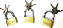 Load image into Gallery viewer, 36pcs x 30MM BRASS PADLOCKS WITH 3 KEYS EACH
