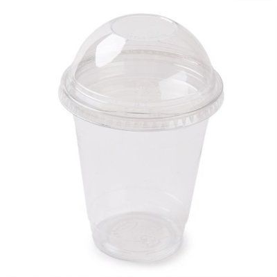 16oz/440ml Reusable Smoothie Cups with Domed Lids (Set of 50)