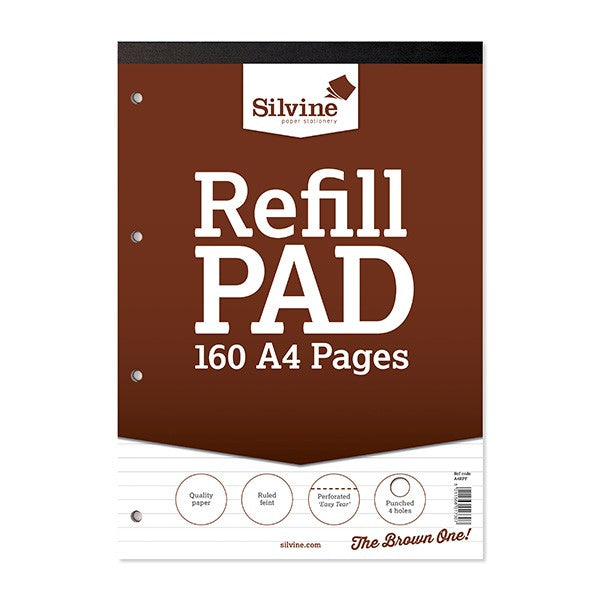 A4 Refill Pad 160 Pages Ruled Feint A4RPF