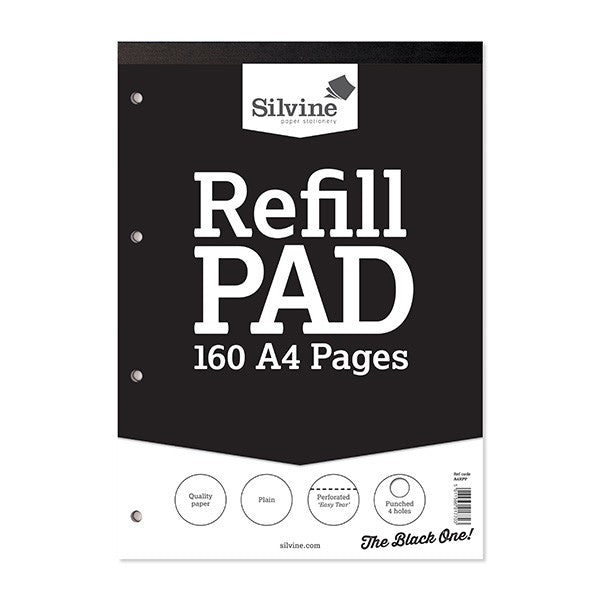 A4 Refill Pad 160 Pages Plain A4RPP