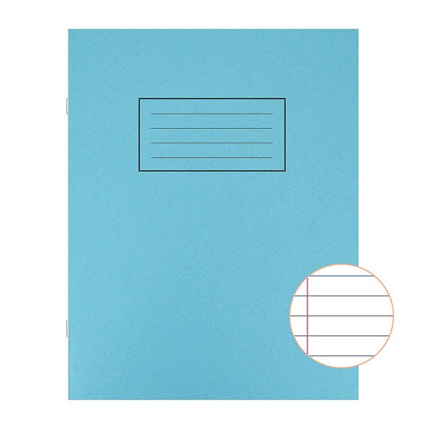 10 x A5 Exercise Books Blue Cover 229x178mm
