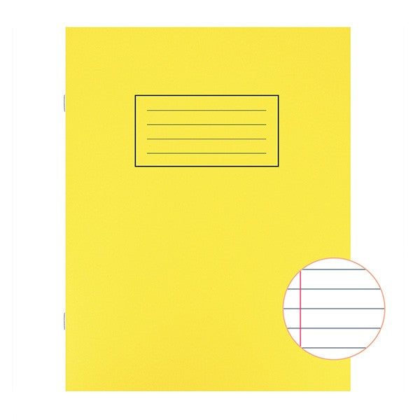 10 x A5 Exercise Books Yellow Cover 229x178mm