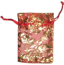 Load image into Gallery viewer, 100pcs x Red Small Organza Bags 9.5cm x 8.5cm
